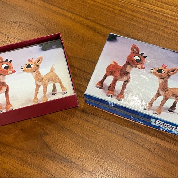 Vintage Rudolph the Red Nose Reindeer holiday cards. Galison 1992: New - Picture 6 of 14